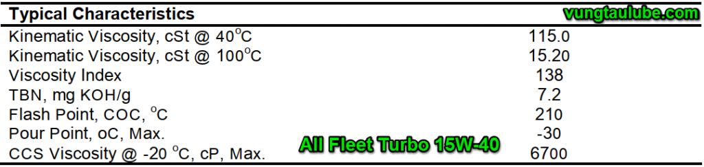 dầu valvoline all fleet turbo
