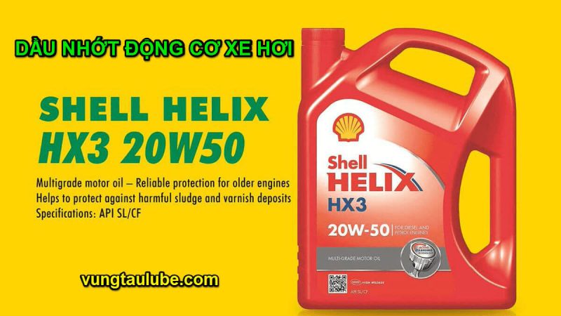 Shell Helix HX3 – Dầu nhớt động cơ dành cho xe hơi cũ