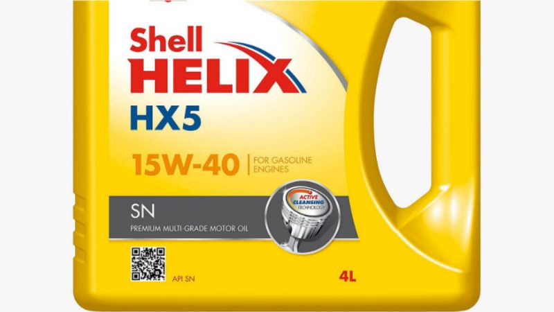 Shell Helix HX5 – Dầu nhớt xe ôtô chạy xăng thông dụng